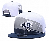 Rams Team Logo White Adjustable Hat GS,baseball caps,new era cap wholesale,wholesale hats